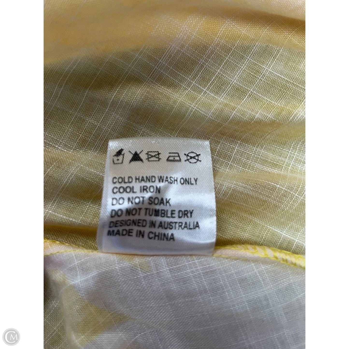 Dress Casual Maxi By Hello Molly In White & Yellow, Size: S