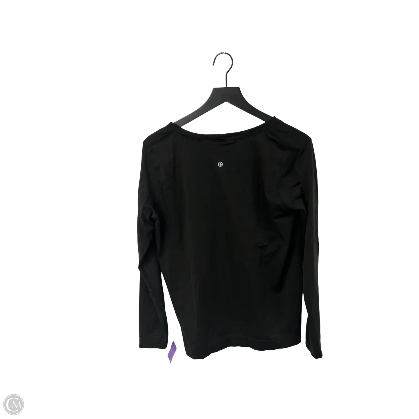 Athletic Top Long Sleeve Crewneck By Lululemon In Black, Size: 10