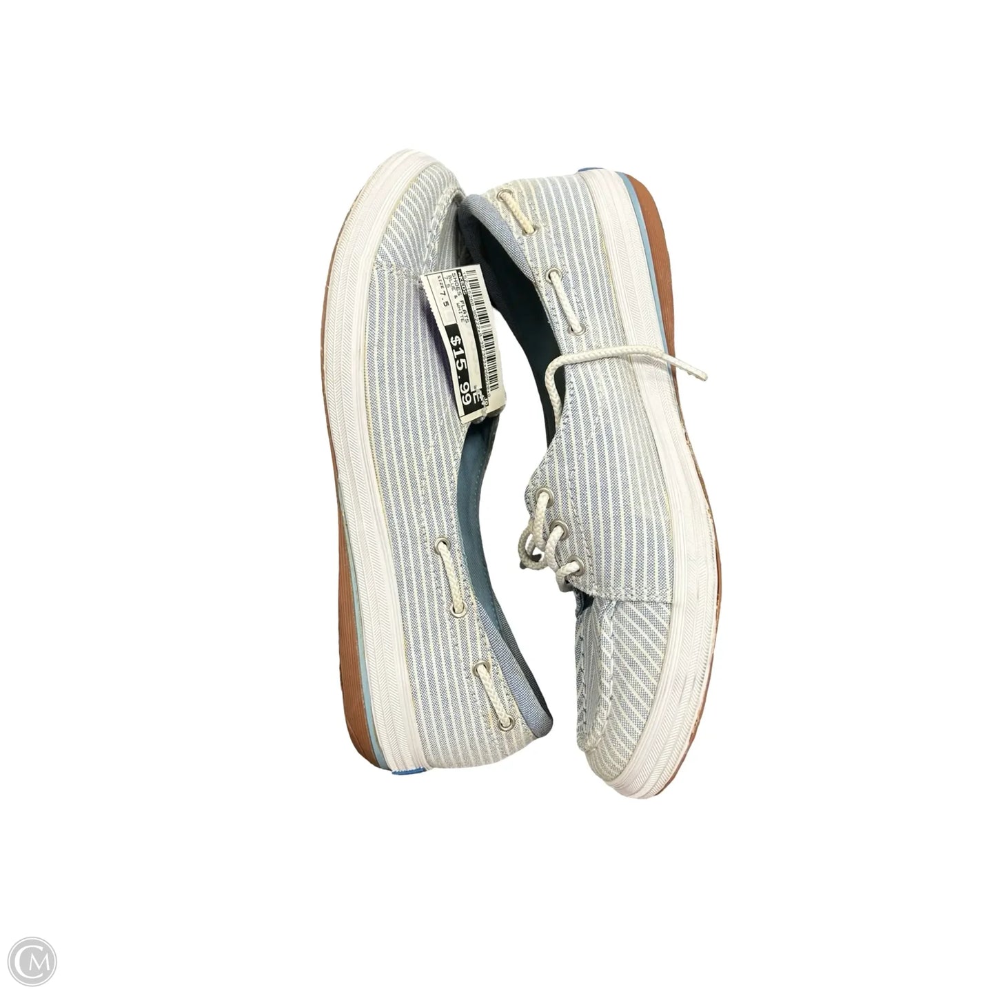 Shoes Flats By Keds In Blue & White, Size: 7.5