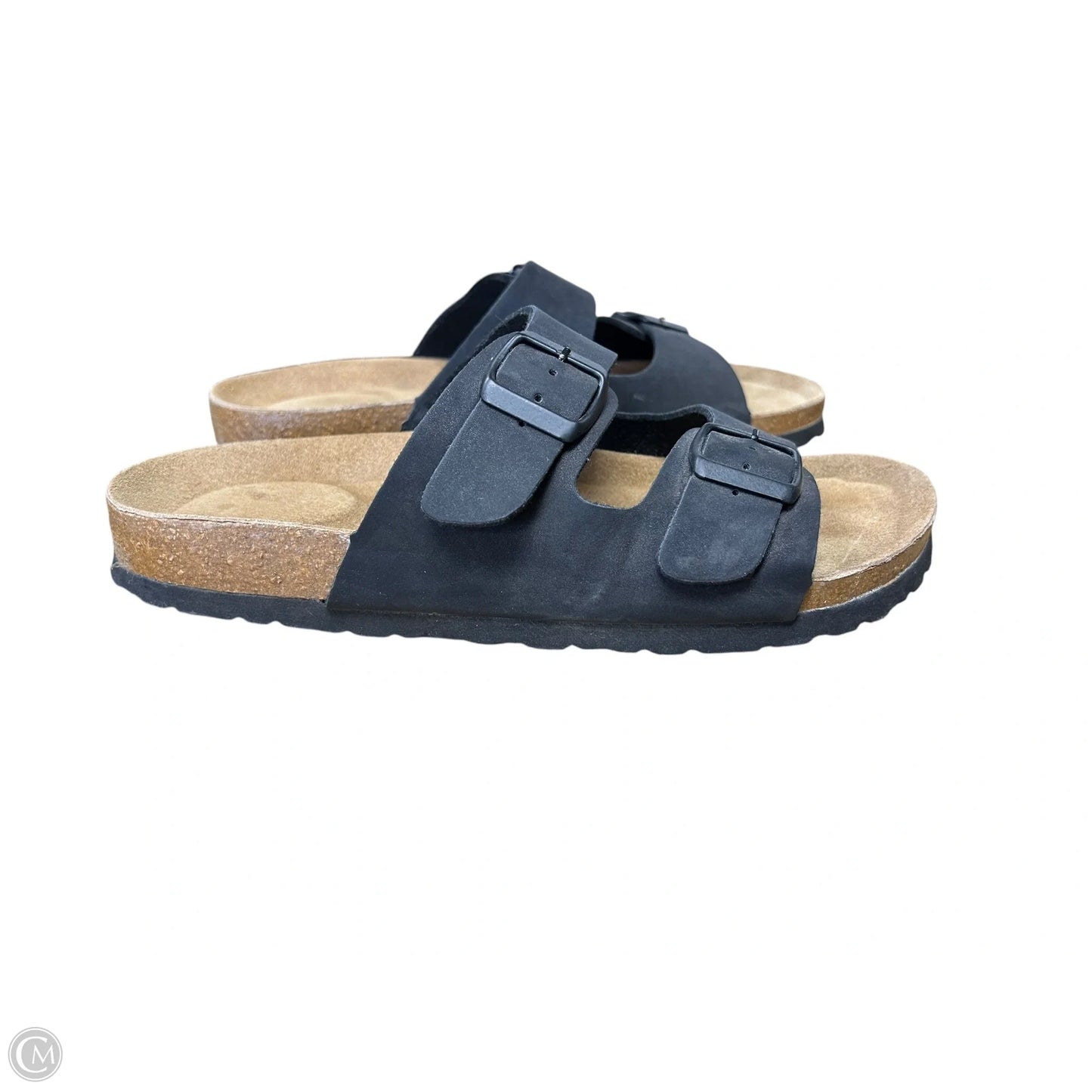 Sandals Flats By Cushionaire In Black, Size: 9