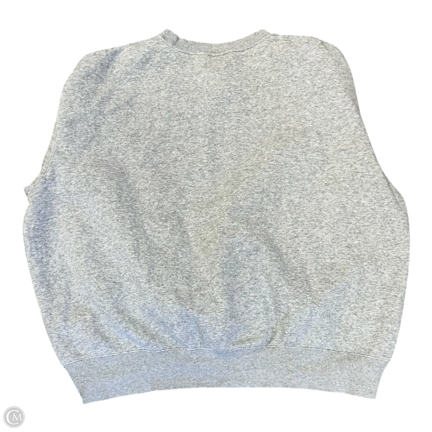 Sweatshirt Crewneck By Nike Apparel In Grey, Size: L