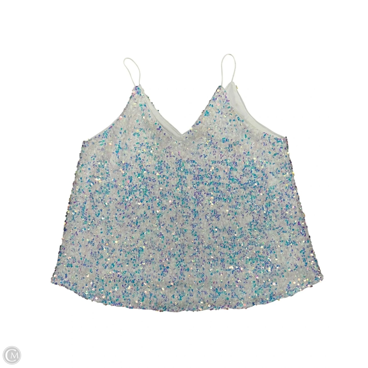 Top Sleeveless By She + Sky In White, Size: L
