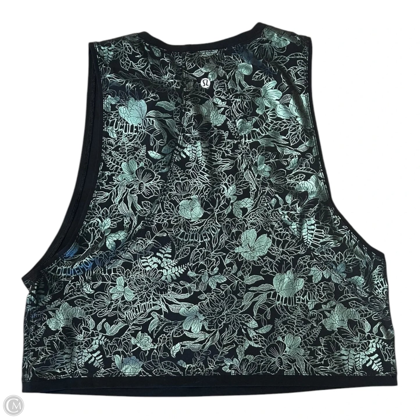 Athletic Tank Top By Lululemon In Floral Print, Size: 6