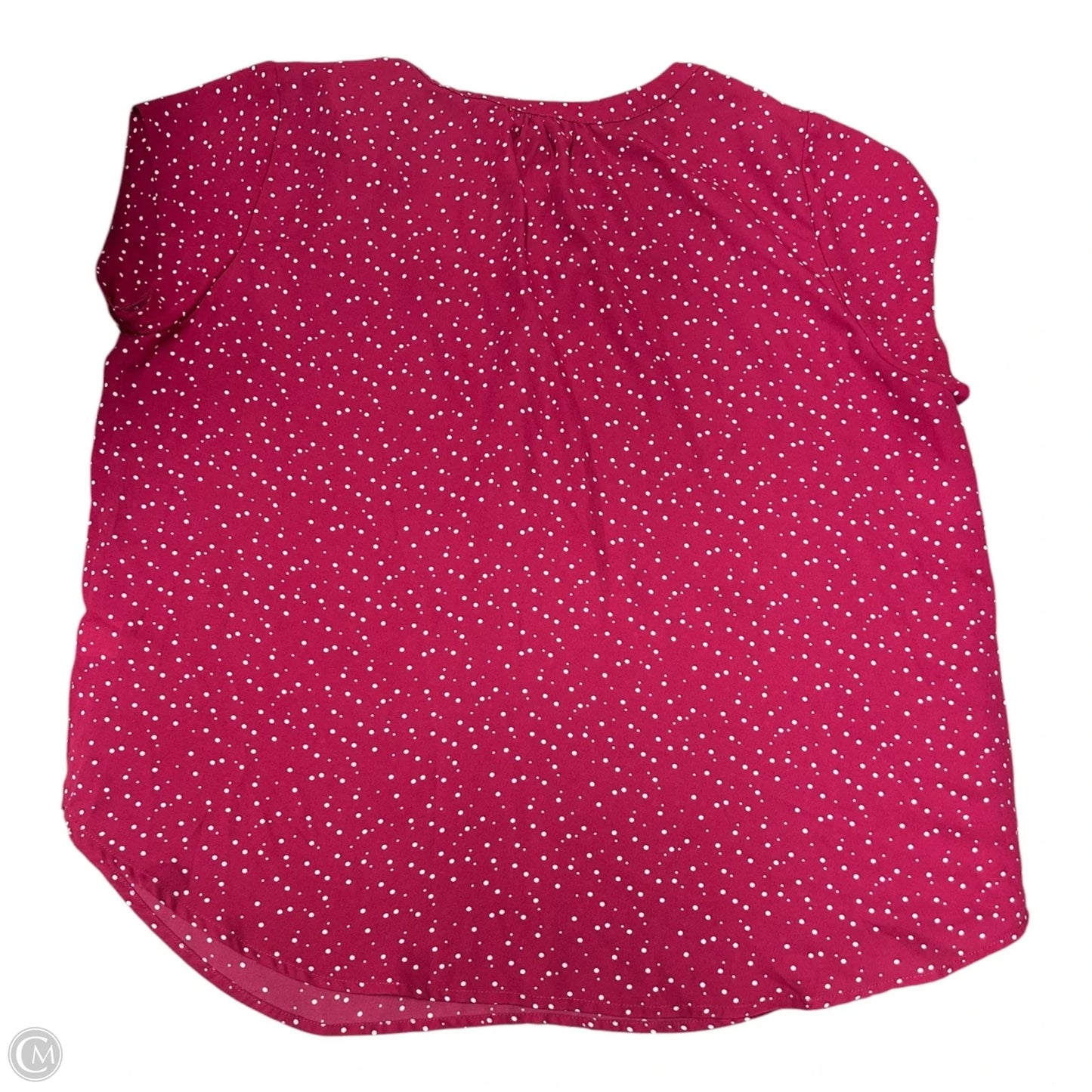 Top Short Sleeve By 41 Hawthorn In Pink & White, Size: Xxl