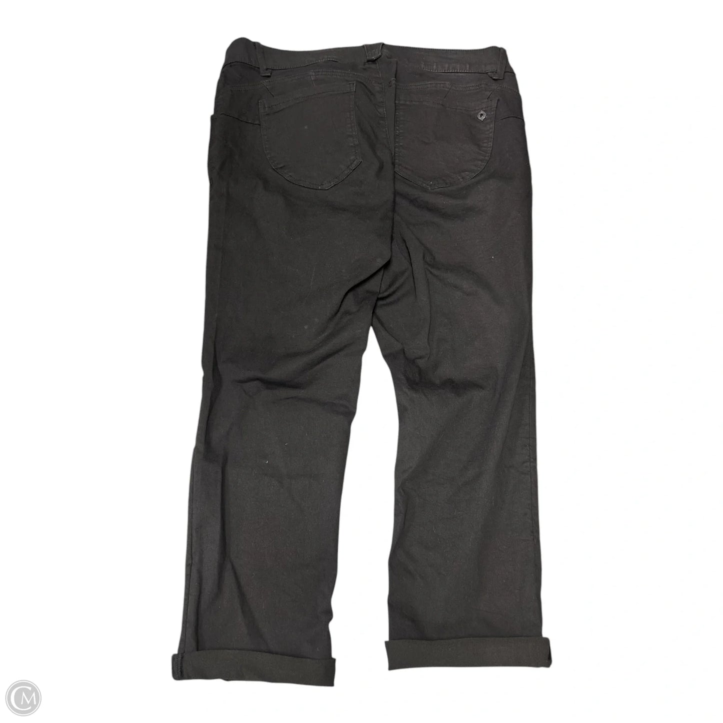 Jeans Straight By Democracy In Black Denim, Size: 16