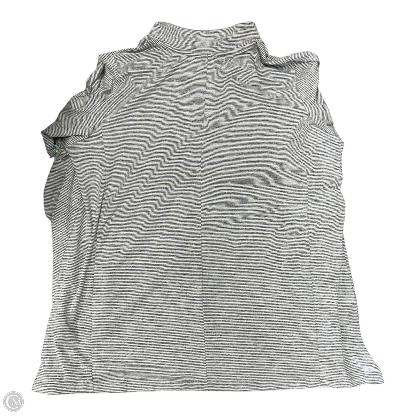 Athletic Jacket By Clothes Mentor In Grey & White, Size: 1x