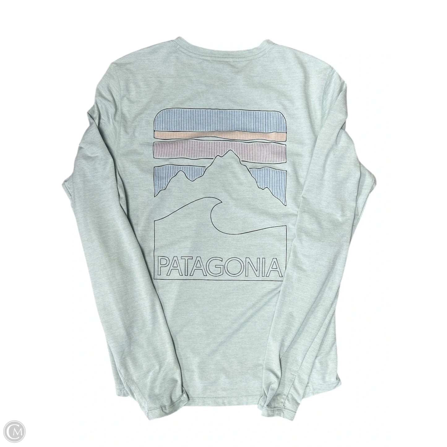 Athletic Top Long Sleeve Crewneck By Patagonia In Aqua, Size: Xs