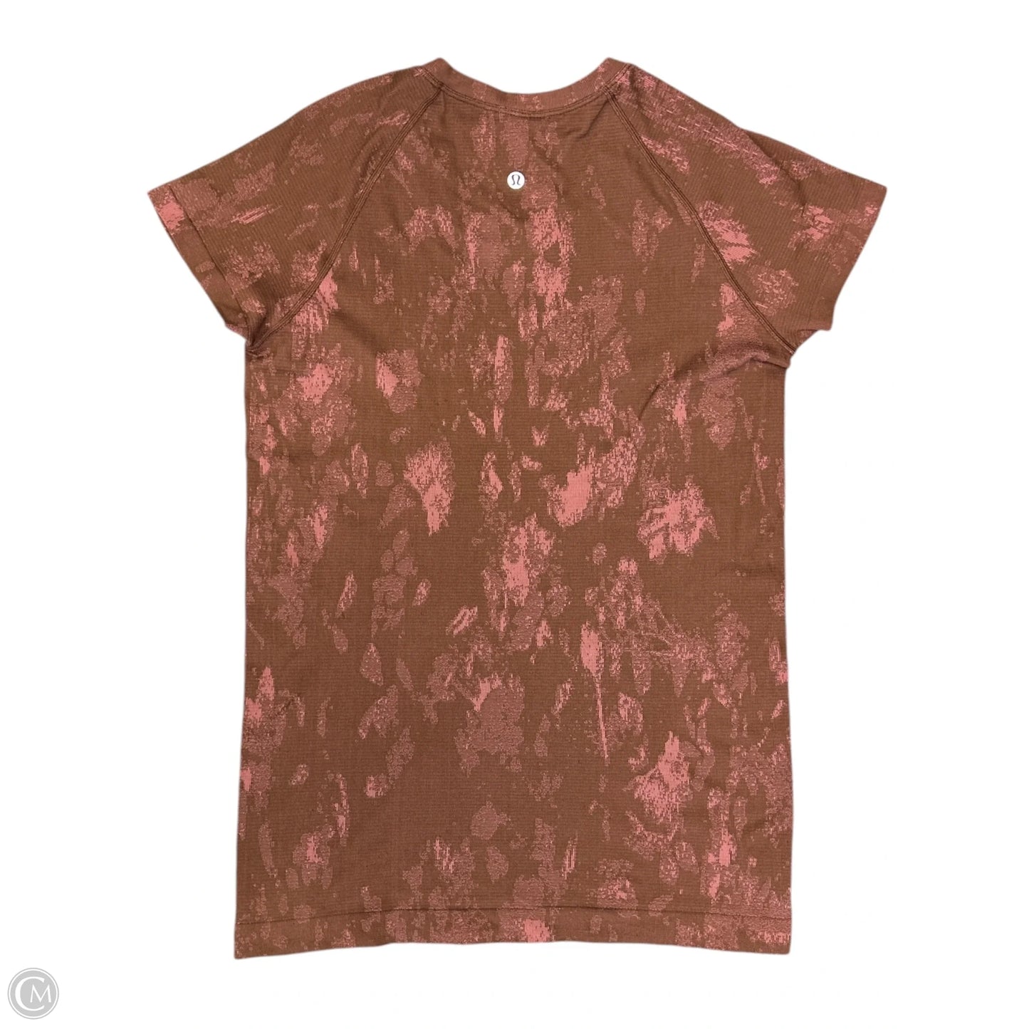Athletic Top Long Sleeve Crewneck By Lululemon In Brown & Pink, Size: 10