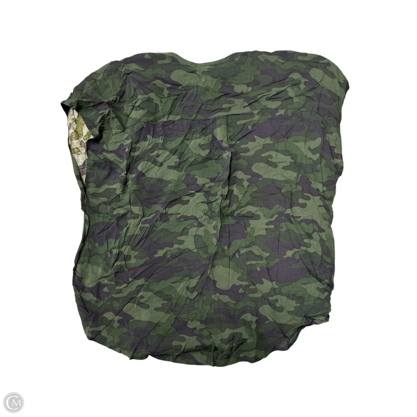 Blouse Short Sleeve By Torrid In Camouflage Print, Size: 1x