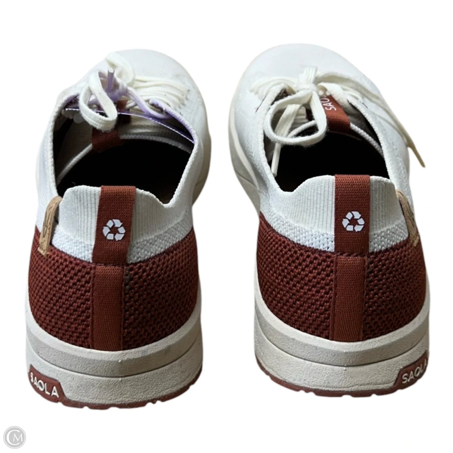 Shoes Sneakers By Cmb In Brown & White, Size: 7.5