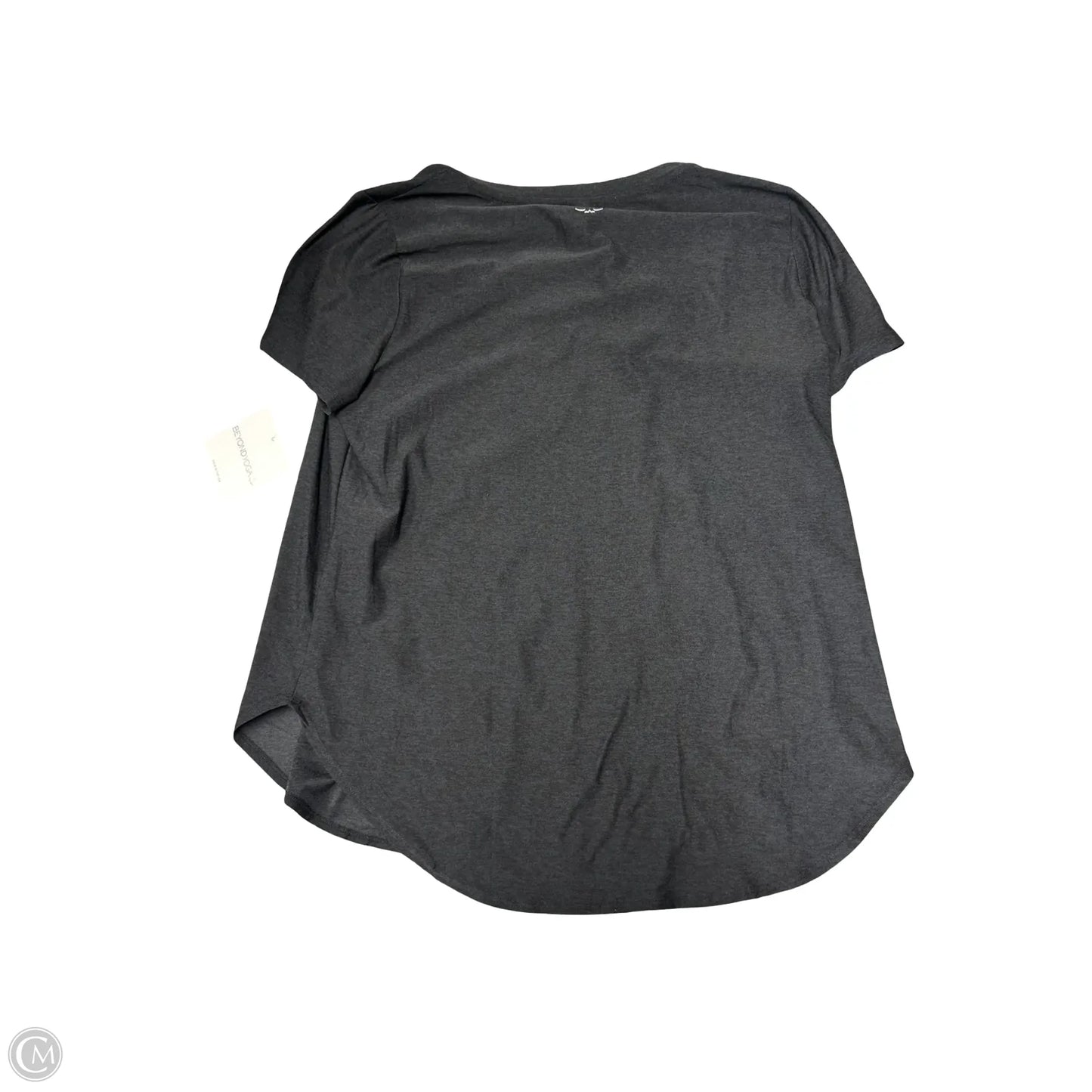 Athletic Top Short Sleeve By Beyond Yoga In Black, Size: L