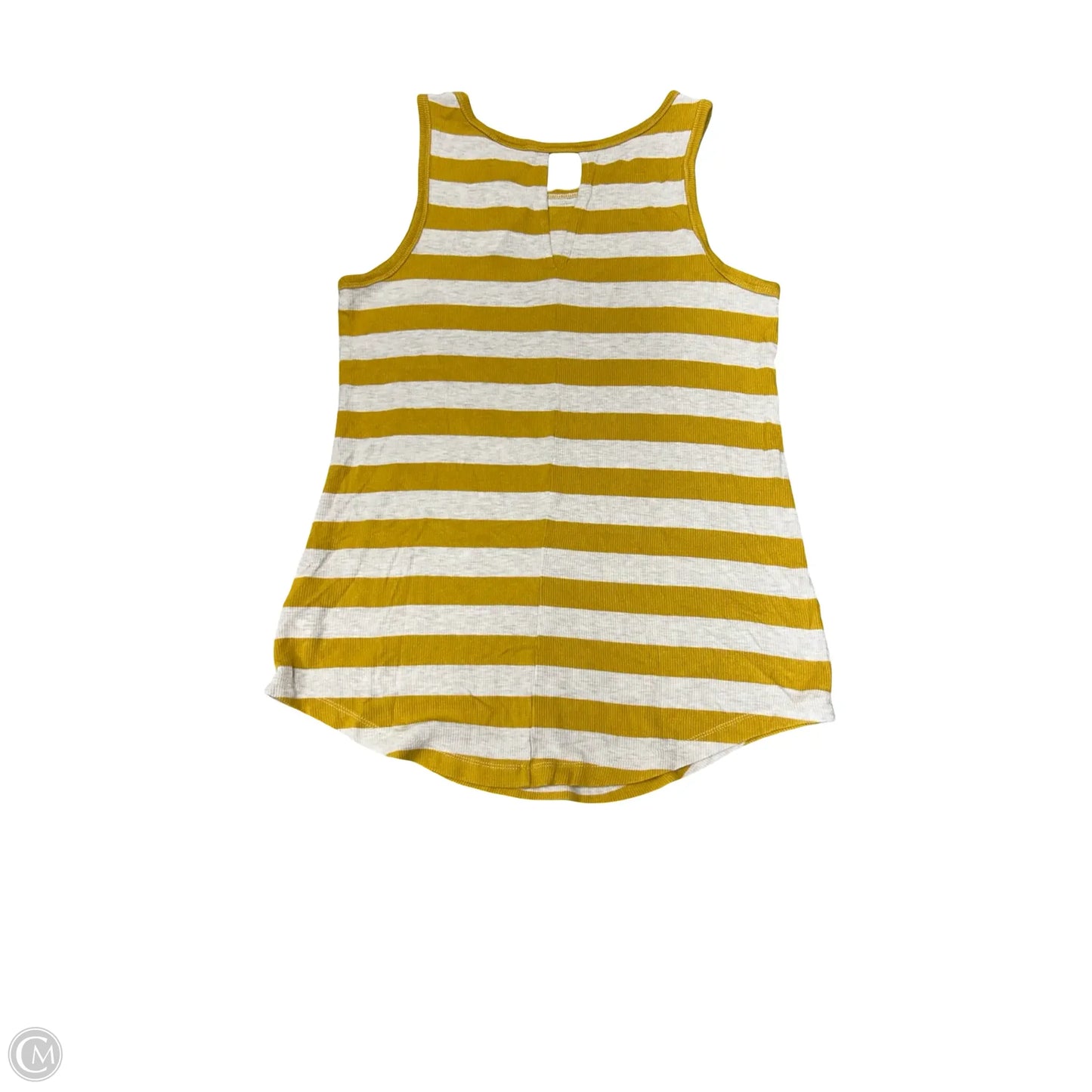 Top Sleeveless Basic By Cabi In Cream & Yellow, Size: Xs