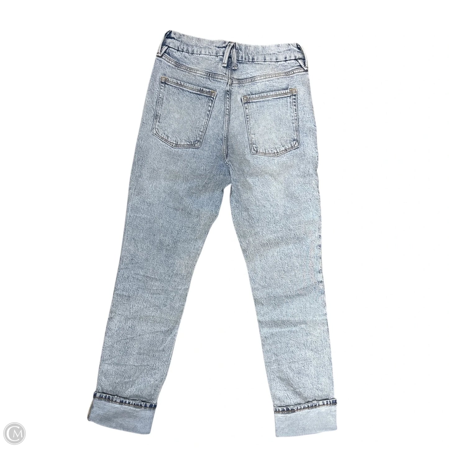 Jeans Straight By Good American In Blue Denim, Size: 4