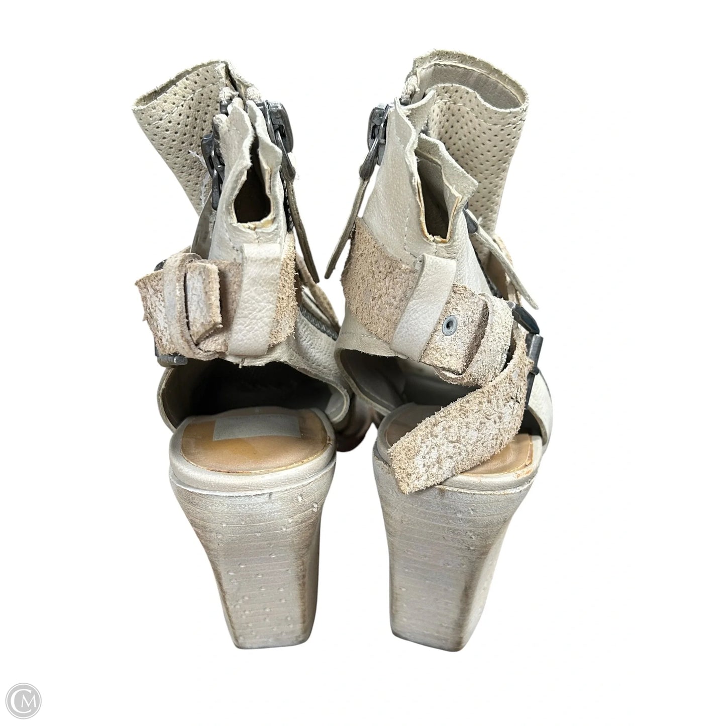 Sandals Heels Block By Dolce Vita In Cream, Size: 8.5