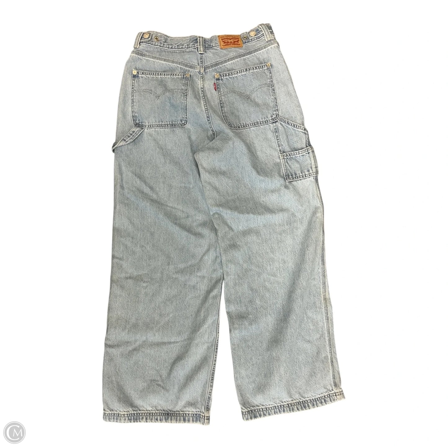 Jeans Wide Leg By Levis In Blue Denim, Size: 10