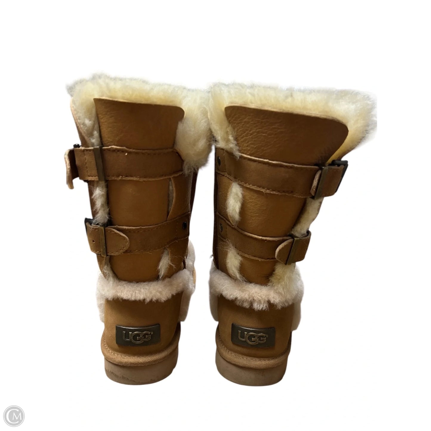 Boots Designer By Ugg In Brown, Size: 8