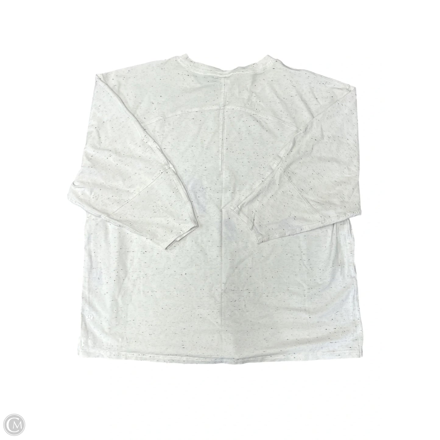 Athletic Top Short Sleeve By Lululemon In White, Size: 8