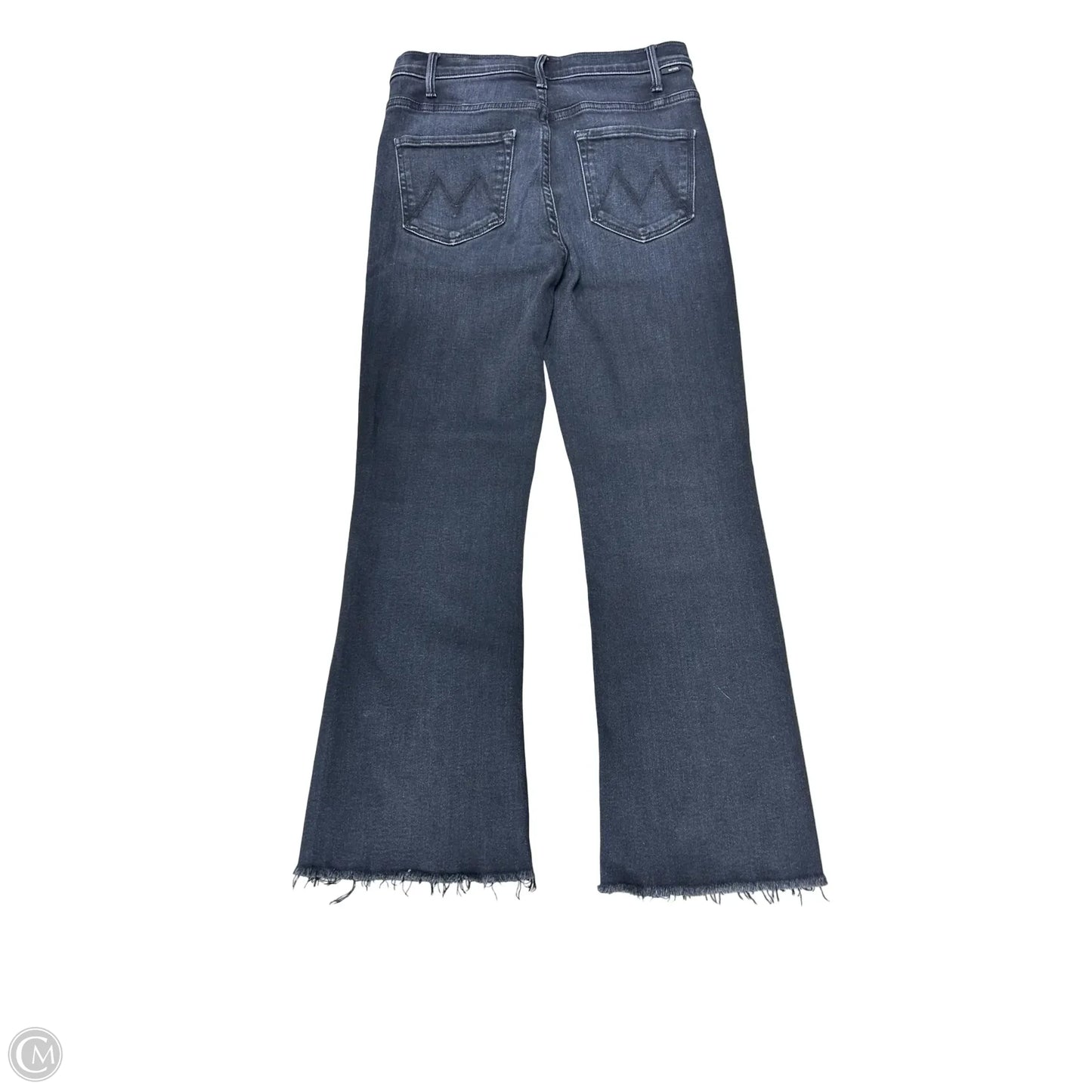 Jeans Straight By Mother In Black Denim, Size: 12