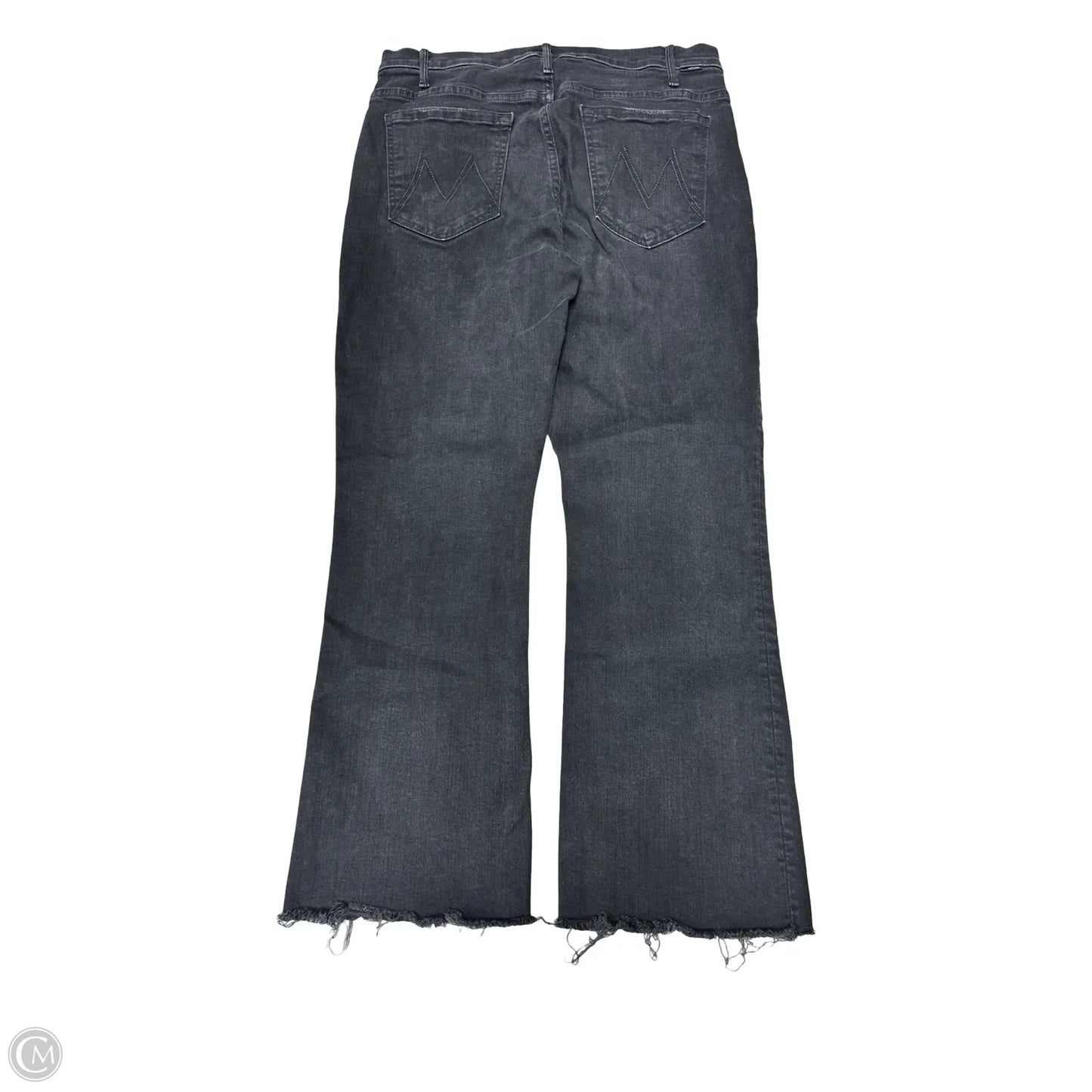 Jeans Straight By Mother In Black Denim, Size: 6