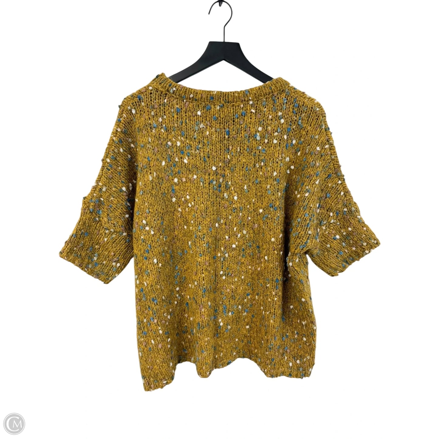 Sweater Short Sleeve By Freeway In Yellow, Size: S