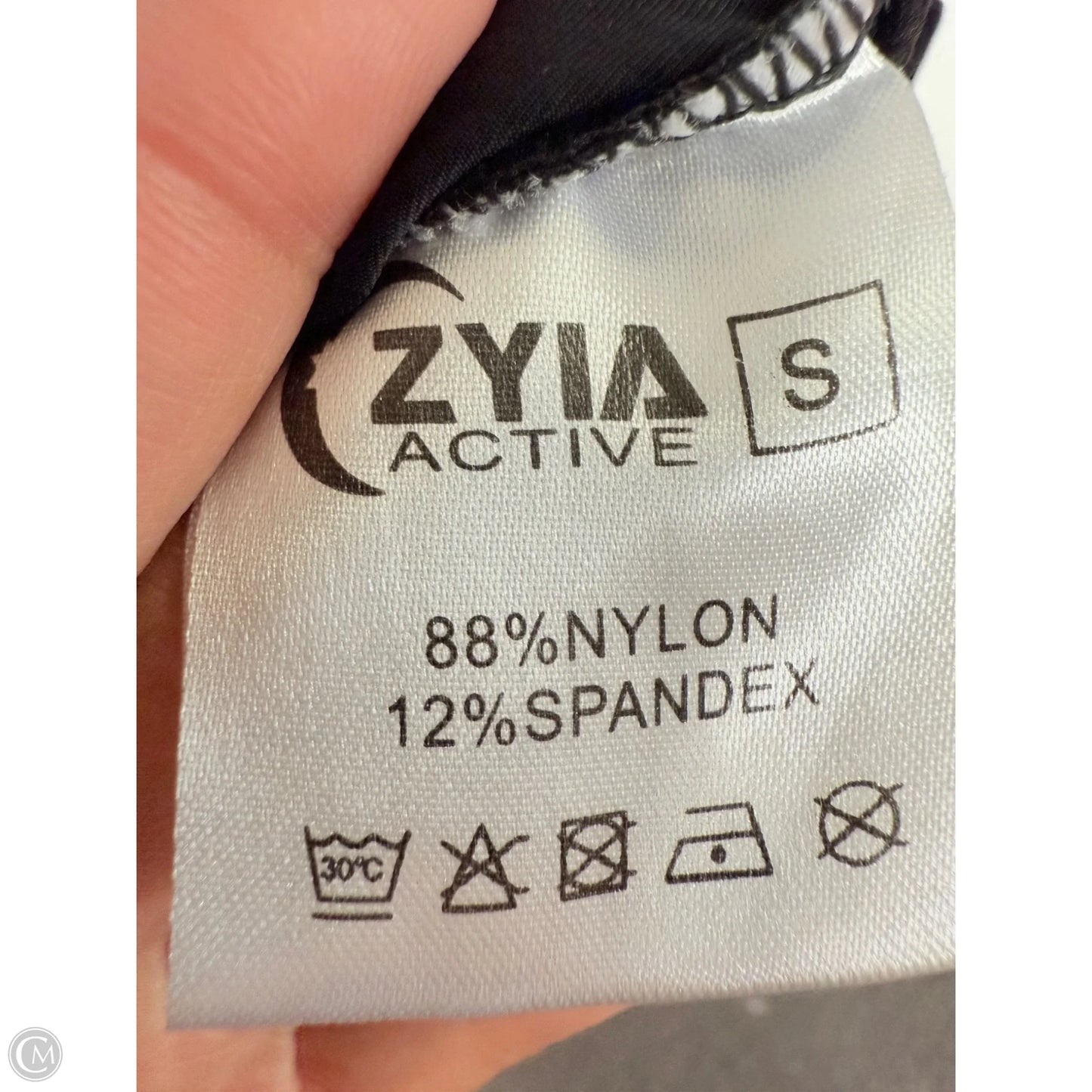 Athletic Top Long Sleeve Crewneck By Zyia In Black, Size: S