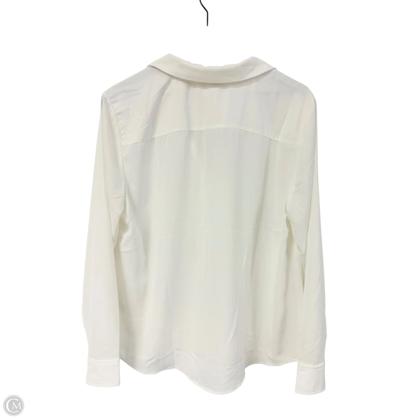 Blouse Long Sleeve By H&m In White, Size: Xl