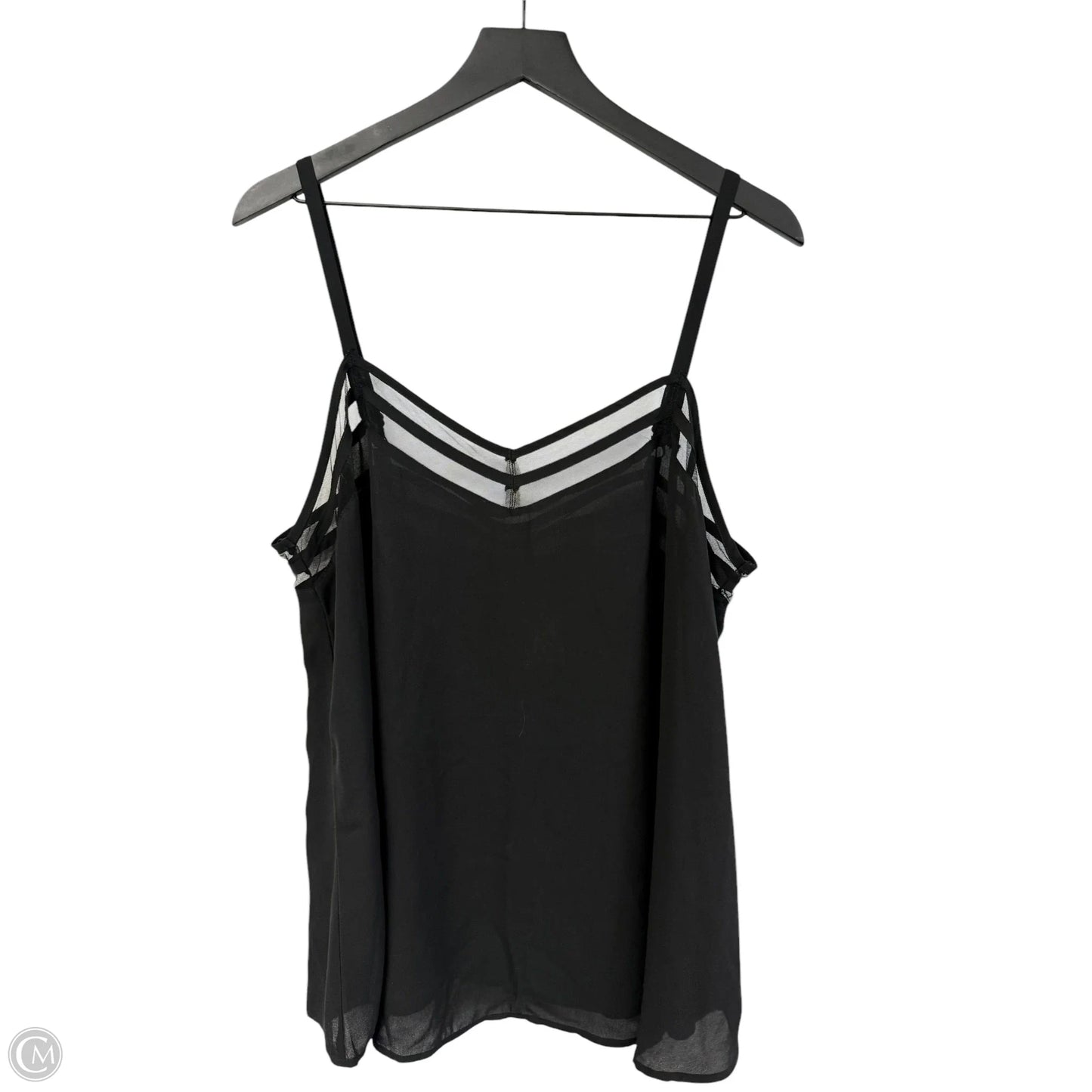 Top Sleeveless By Torrid In Black, Size: 1x