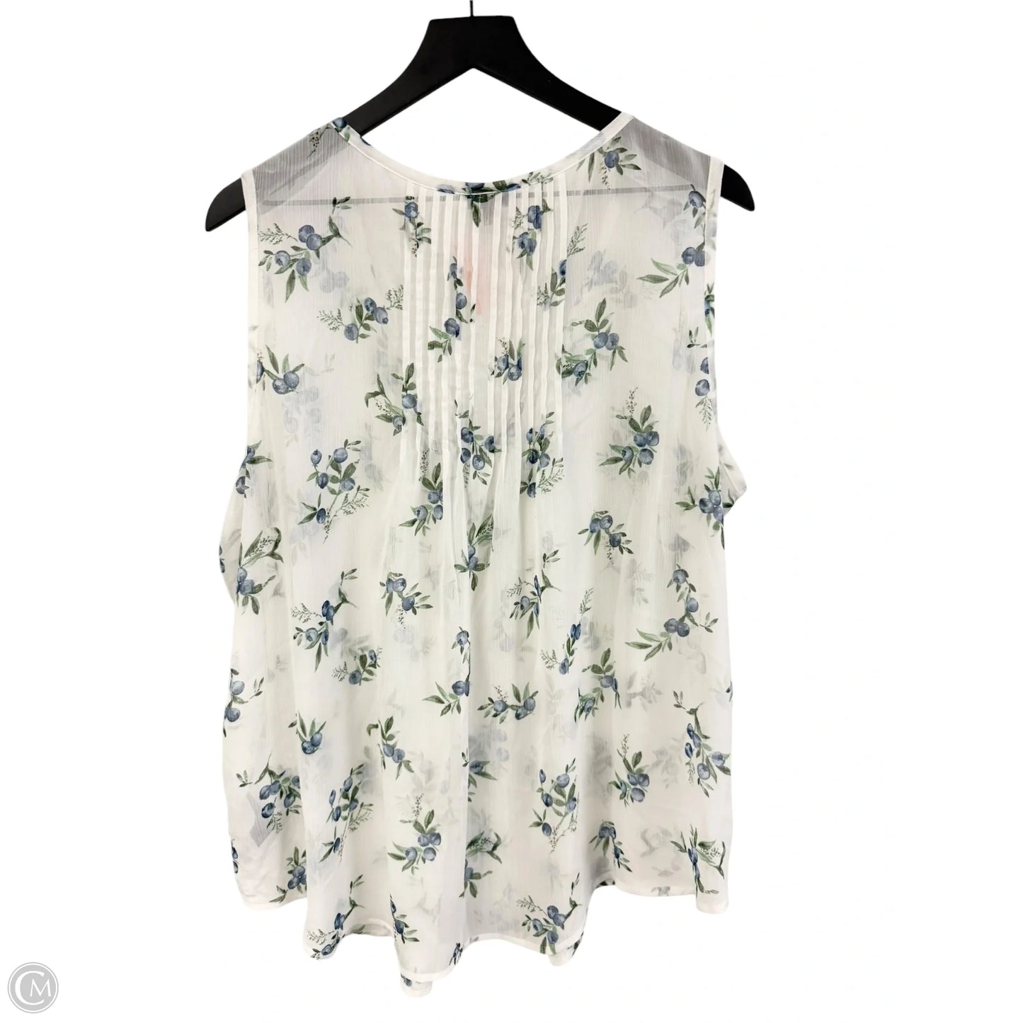 Top Sleeveless By Torrid In White, Size: 1x
