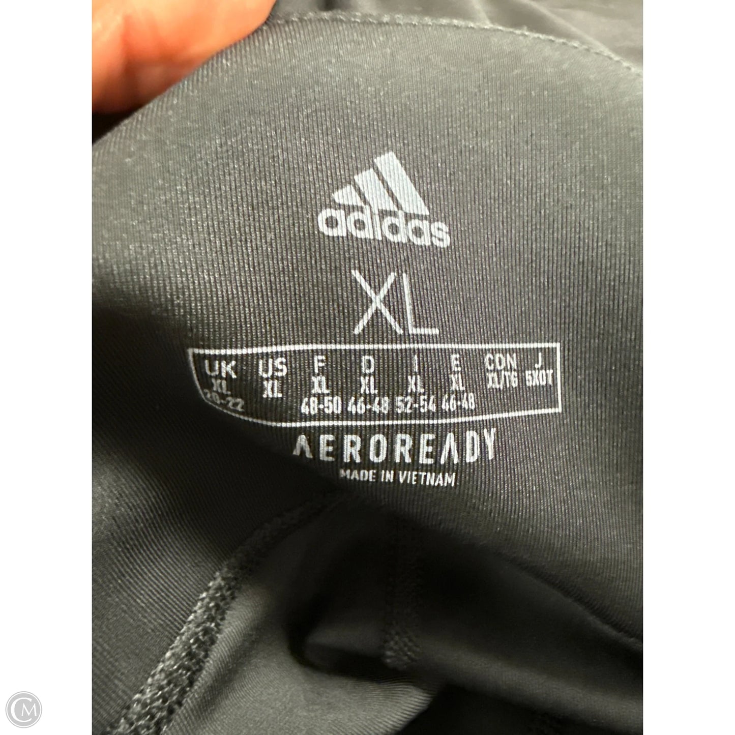 Athletic Leggings By Adidas In Black, Size: Xl