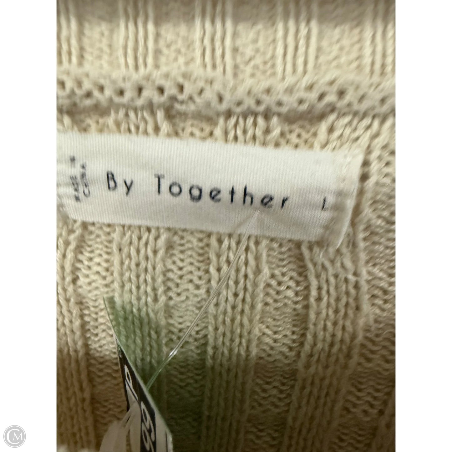 Sweater By By Together In Cream, Size: L