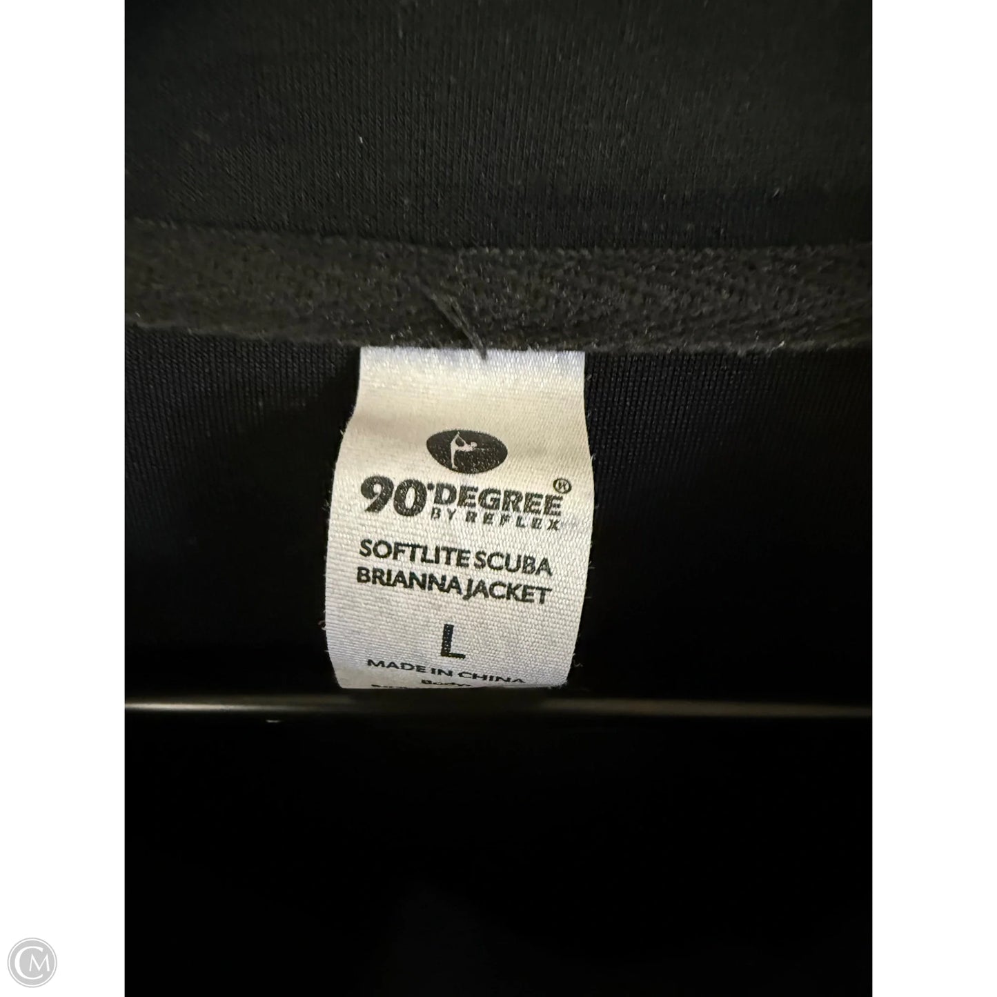 Athletic Sweatshirt Collar By 90 Degrees By Reflex In Black, Size: L