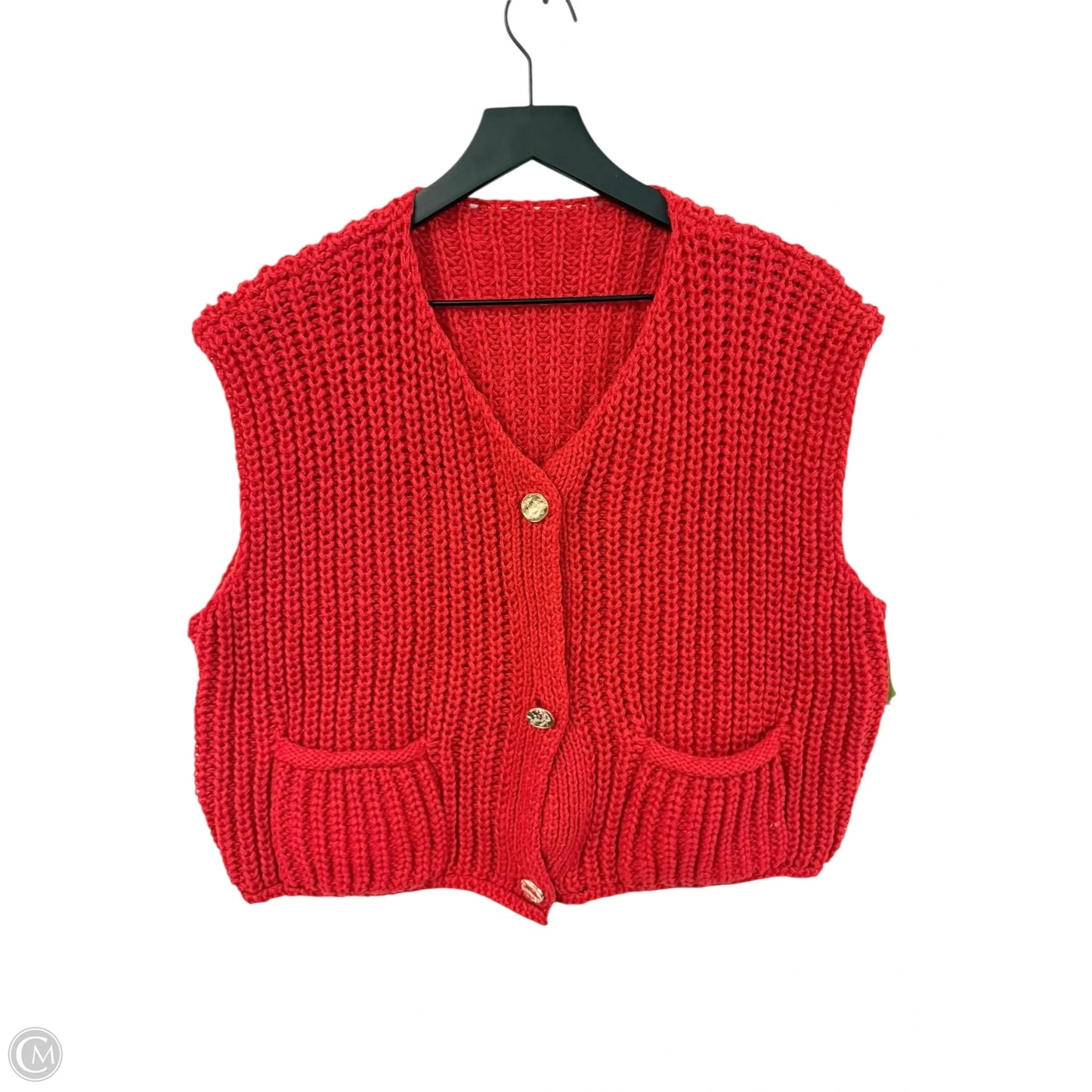 Top Sleeveless By Shein In Red, Size: 3x