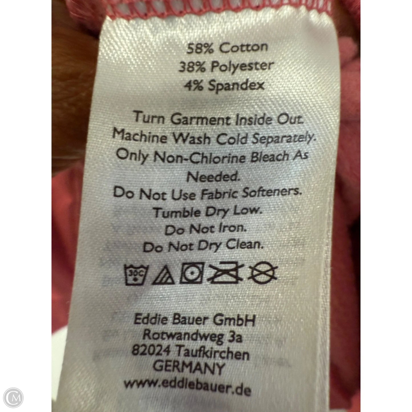 Sweatshirt Hoodie By Eddie Bauer In Pink, Size: S