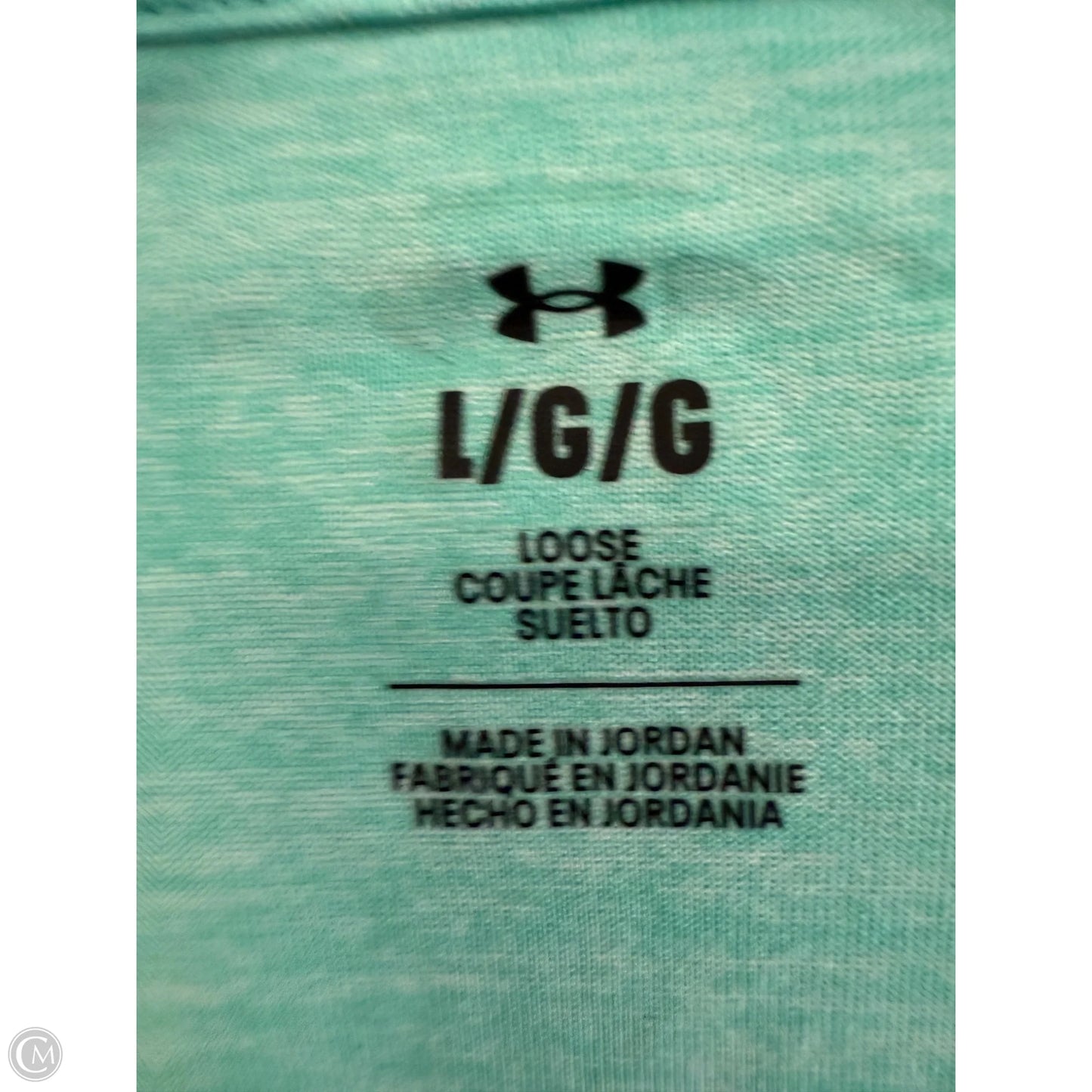 Athletic Tank Top By Under Armour In Aqua, Size: L