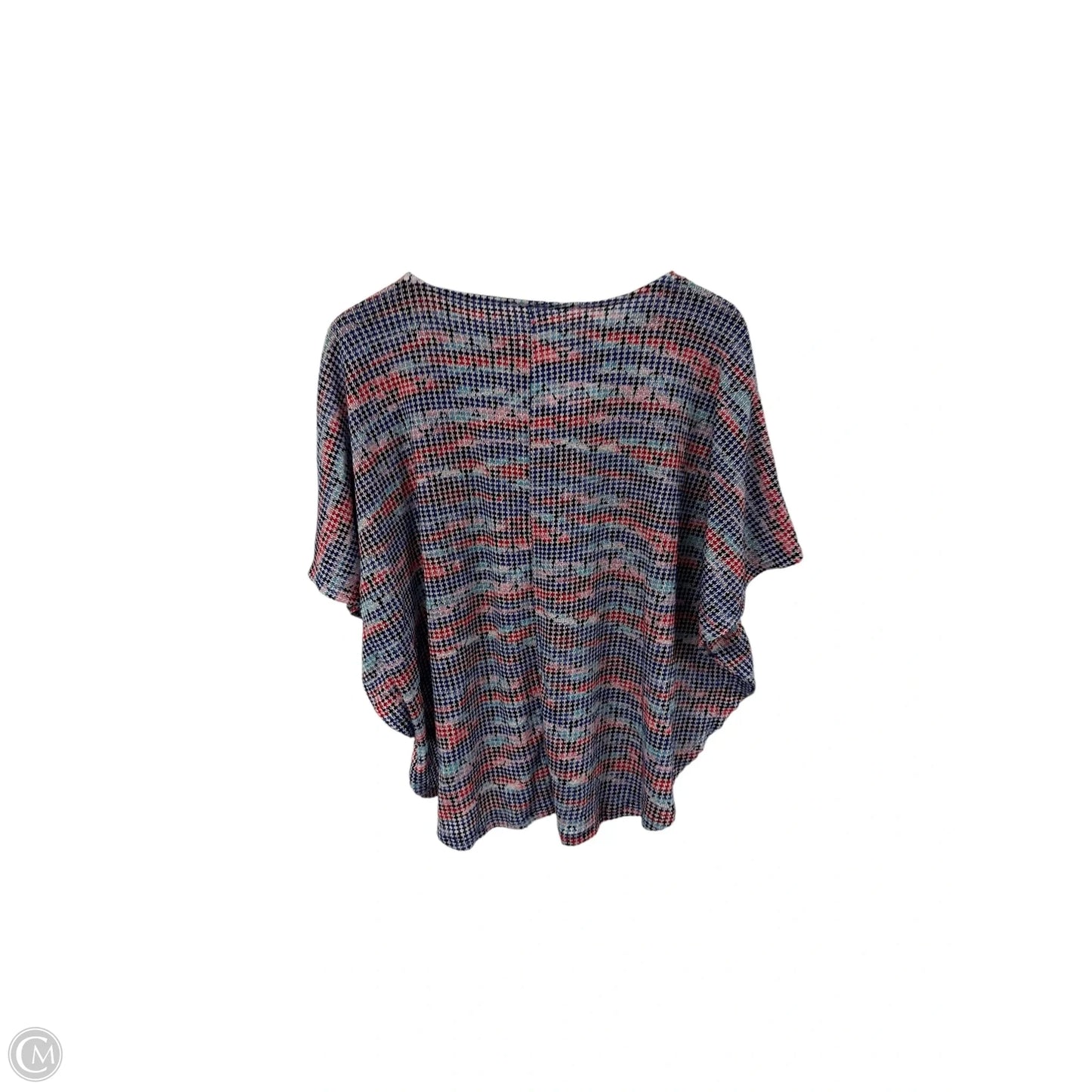 Top Short Sleeve By Clothes Mentor In Blue & Red, Size: M
