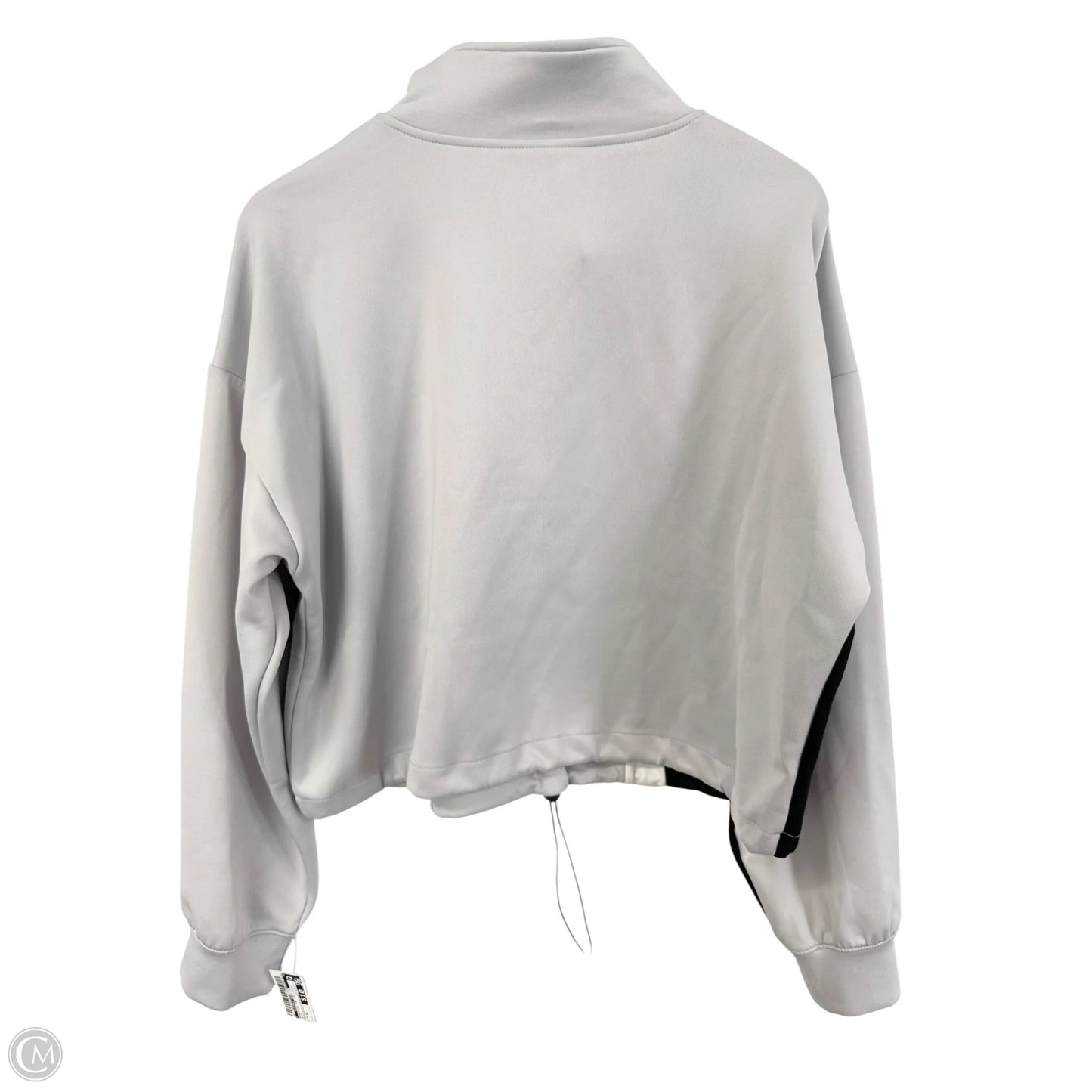Athletic Top Long Sleeve Collar By Clothes Mentor In Grey, Size: Xl