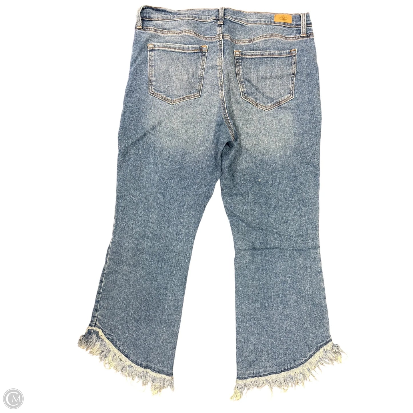 Jeans Cropped By Sofia By Sofia Vergara In Blue Denim, Size: 12