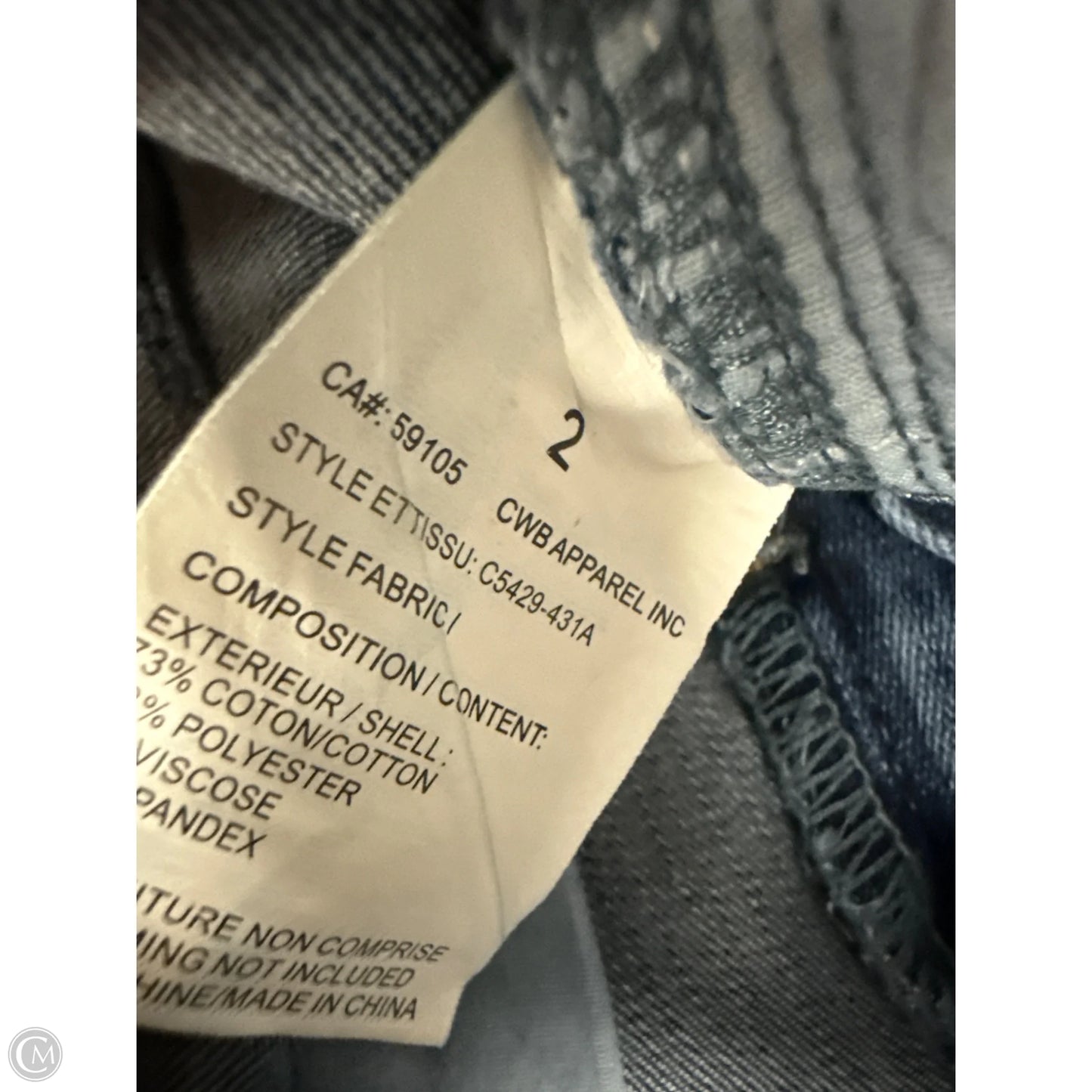 Jeans Straight By Charlie B In Blue Denim, Size: 2