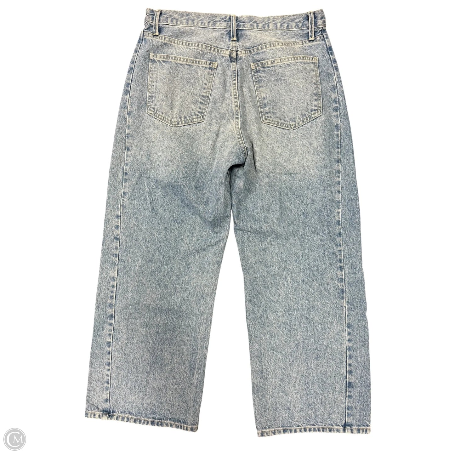 Jeans Wide Leg By Just Black In Blue Denim, Size: 12