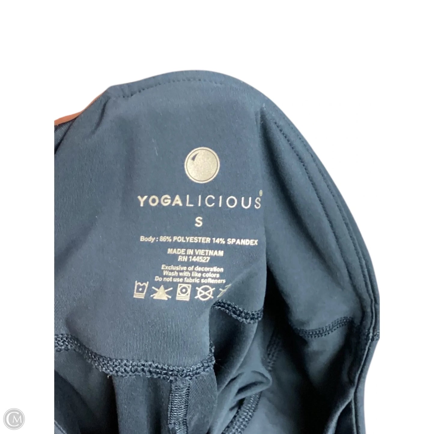 Athletic Leggings By Yogalicious In Blue, Size: S