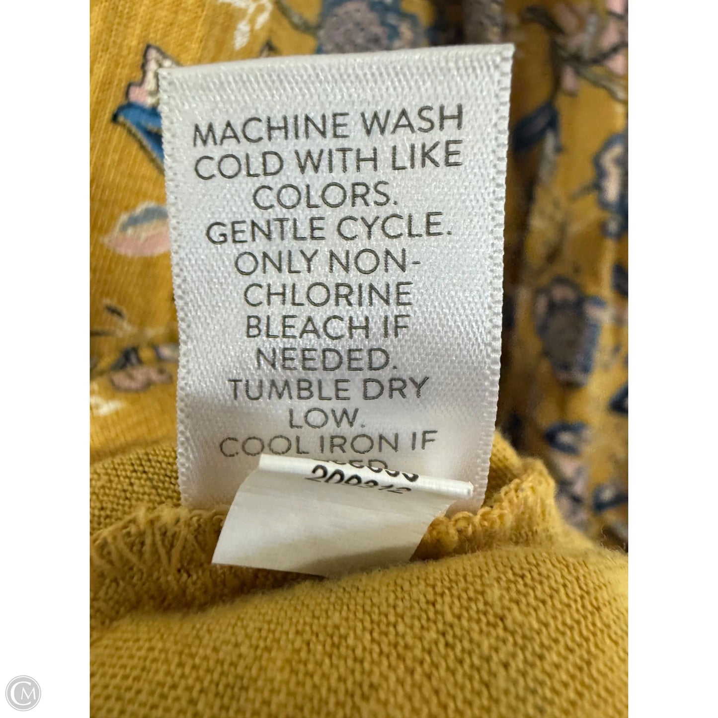 Top 3/4 Sleeve By J. Jill In Yellow, Size: Xl