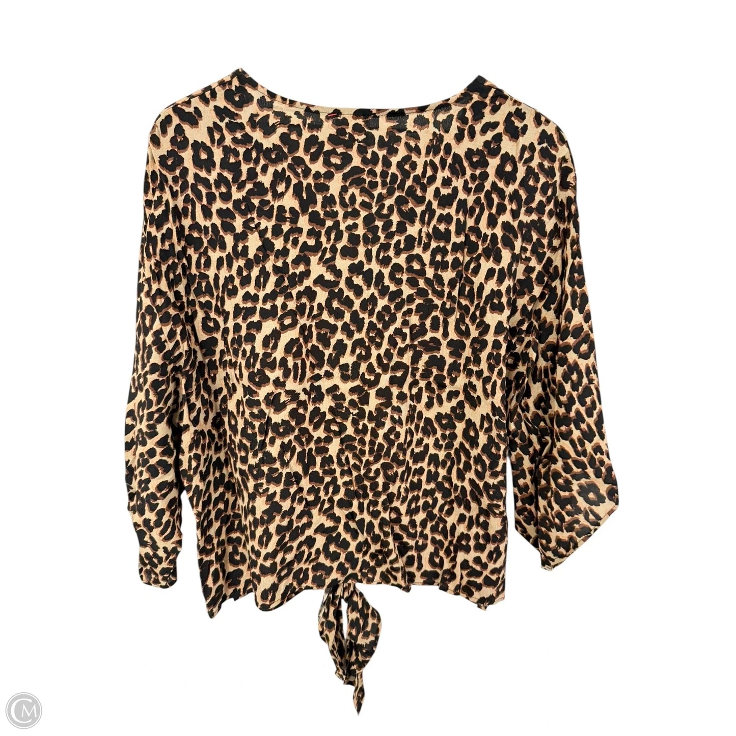 Top Short Sleeve By By Together In Animal Print, Size: L