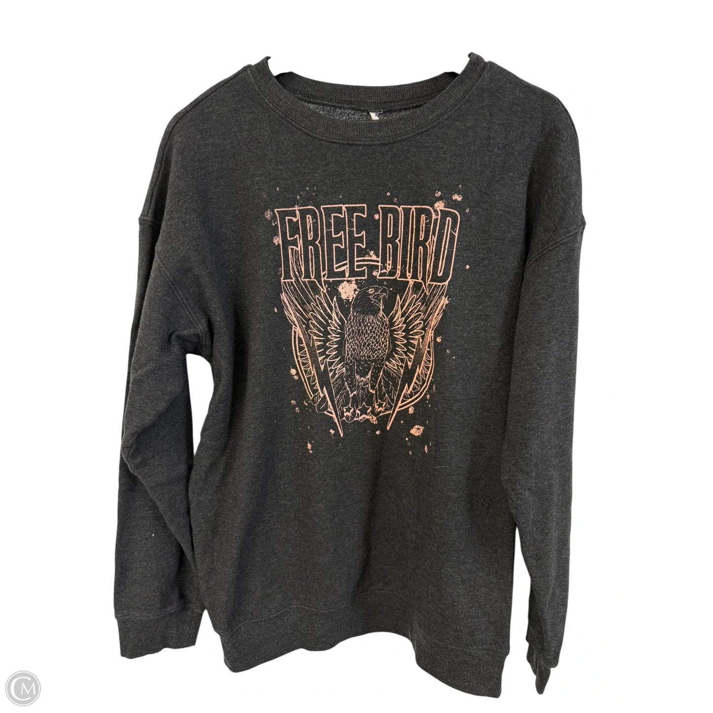Sweatshirt Crewneck By Clothes Mentor In Black, Size: L