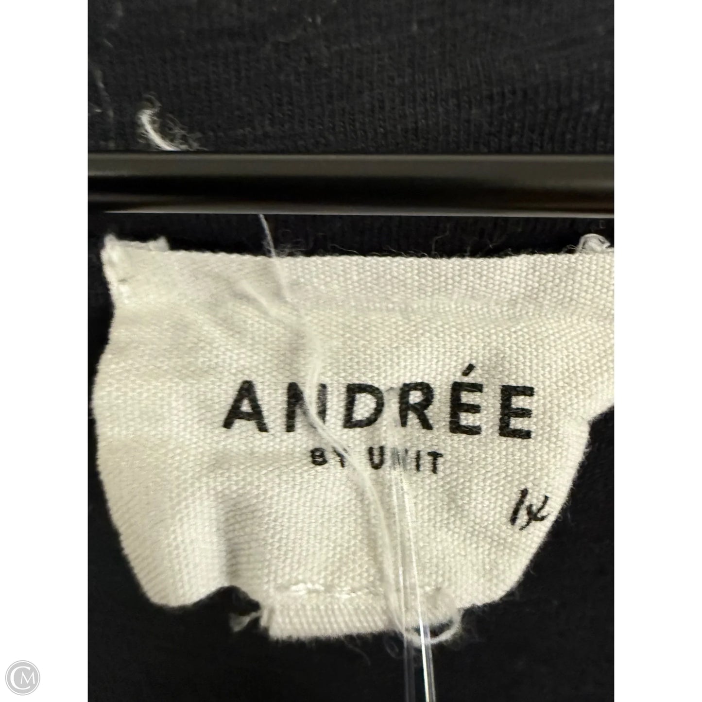 Top Short Sleeve By Andree By Unit In Black, Size: Xl