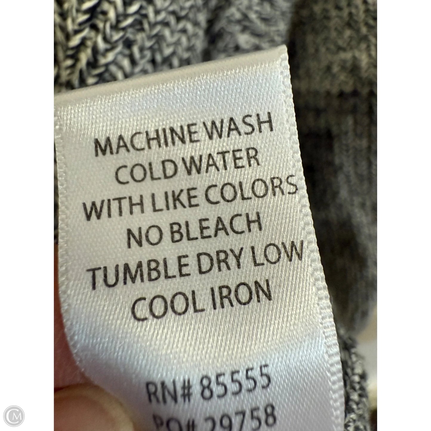 Sweater By Pistola In Black & Grey, Size: M