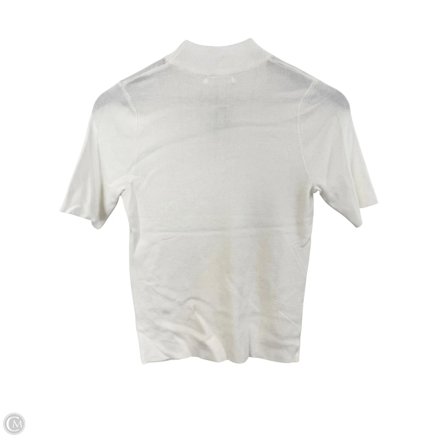 Top Short Sleeve By Cmc In White, Size: L