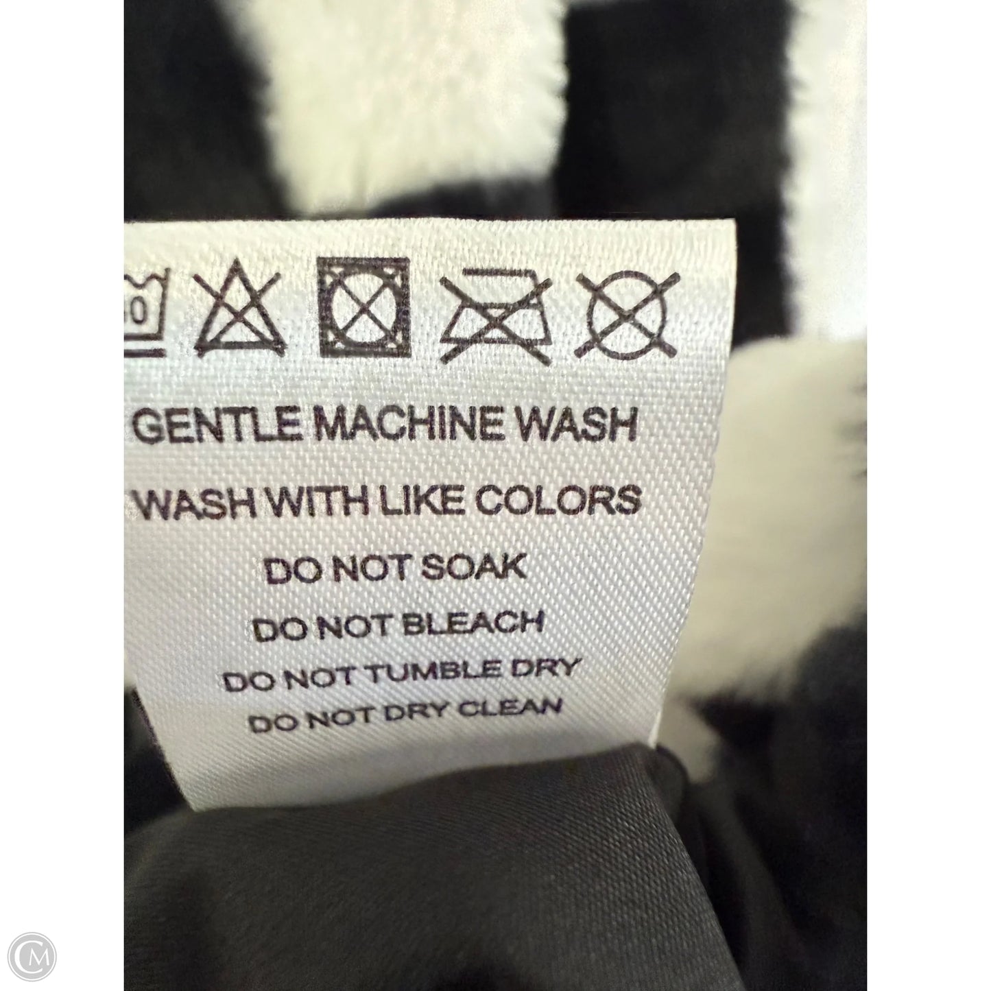 Coat Trench Coat By Cmf In Black & White, Size: S