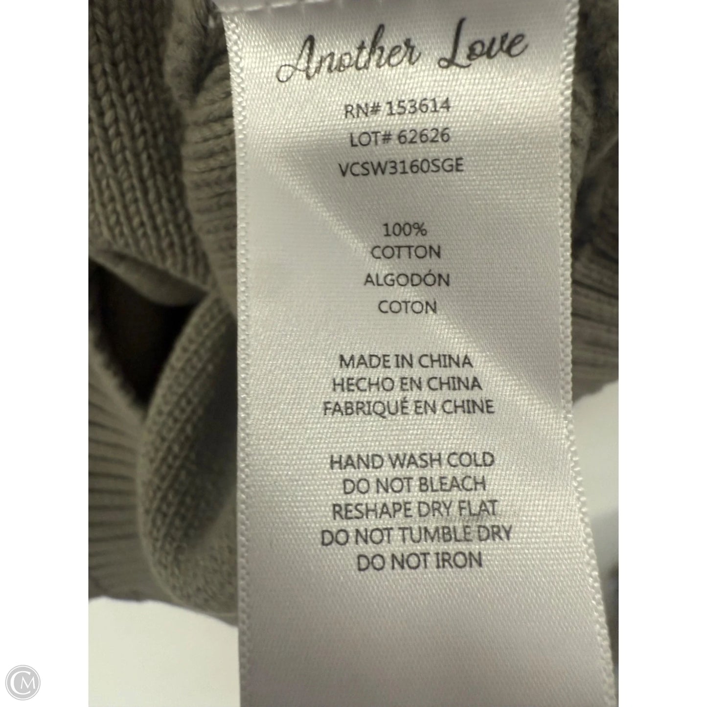 Sweater Short Sleeve By Clothes Mentor In Green, Size: L