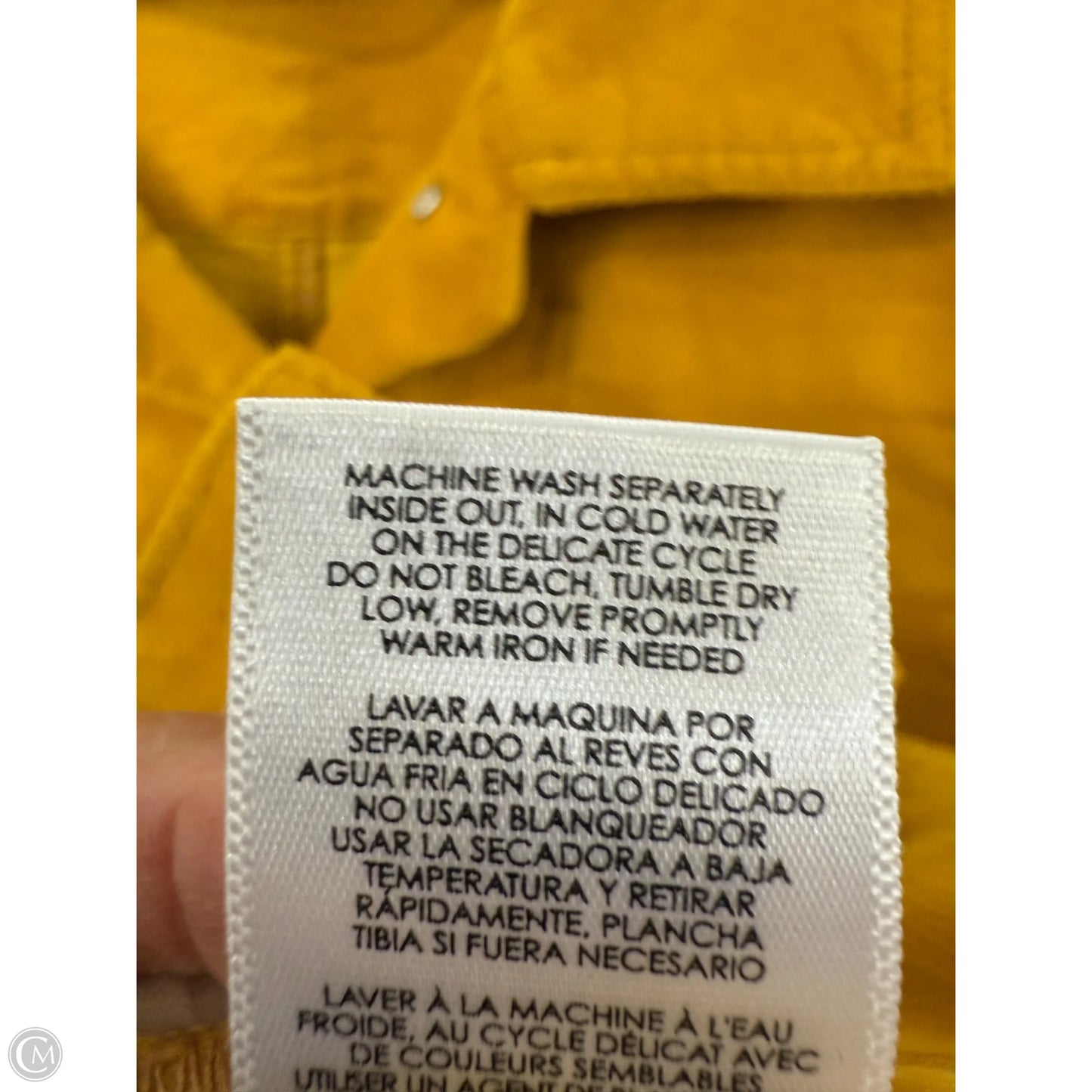 Jacket Other By Cabi In Yellow, Size: S