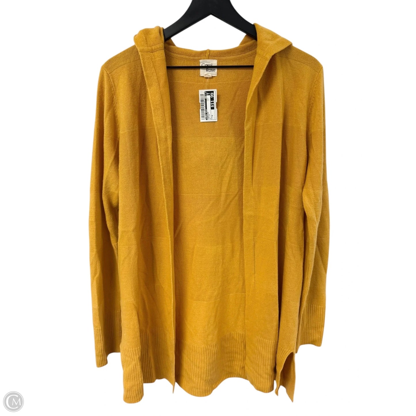 Cardigan By Carol Rose In Yellow, Size: M